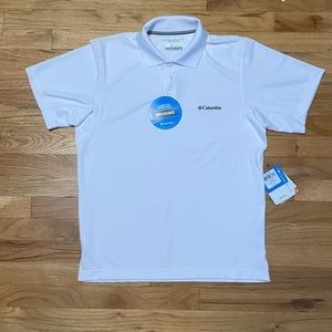 Columbia White Omni-Shade Polo